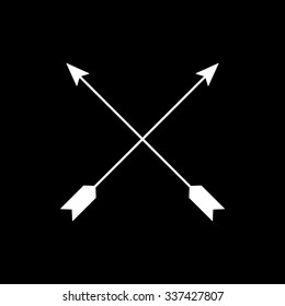 The arrow icon. Arrows symbol. Flat Vector illustration