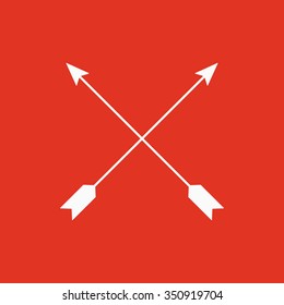The arrow icon. Arrows symbol. Flat Vector illustration