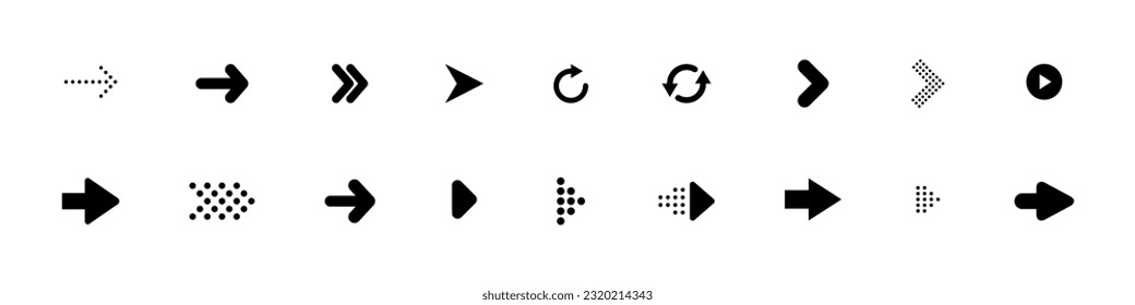 Arrow Icon. Arrows Vector Icons. Arrow. Arrows. Cursor. Vector illustration