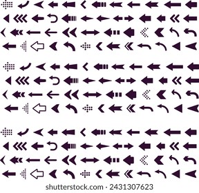 Arrow icon. Arrows for web design, mobile apps, interface and more. Vector stock illustration.