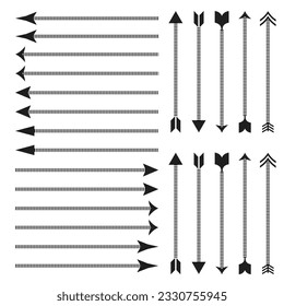 Arrow icon. Big set of vector flat arrows. Collection of concept arrows for web design, mobile apps, interface and more.