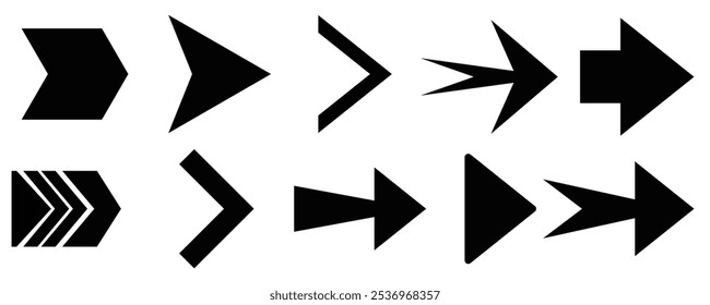 Arrow. arrow icon, Black arrows icons. Cursor. Arrows vector illustration collection. arrow vectors, EPS 10