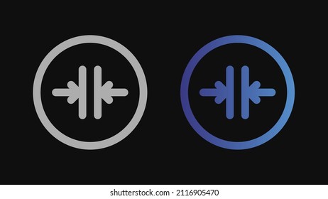 icono de flecha con fondo negro