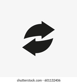 Arrow Icon in black on white background