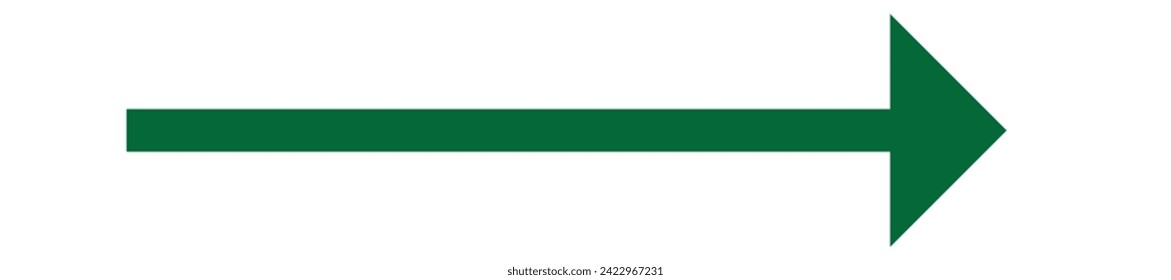Arrow icon. Black arrow pointing to the right. Black direction pointer.