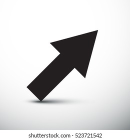 Arrow Icon. Black Vector Icon.