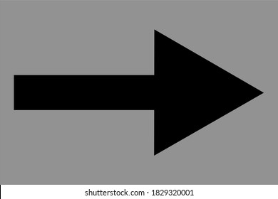Arrow icon black vector illustration 