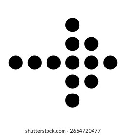Icono de flecha. Ilustración vectorial negra.