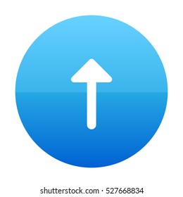 Arrow Up Icon Blue Vector Icon