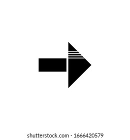 The arrow icon. Icon for business. Vector Internet arrows.