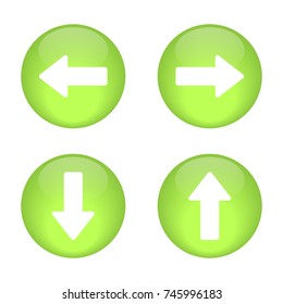 arrow icon, button, left,right,up,down, vector