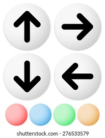 Arrow icon, buttons. Arrows up, down, left, right.