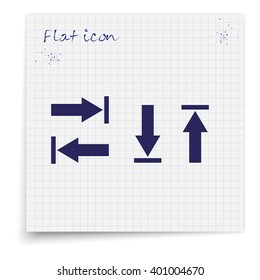 Arrow icon, arrow buttons. Arrows up, down, left and right.