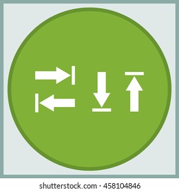Arrow icon, arrow buttons. Arrows up, down, left and right.