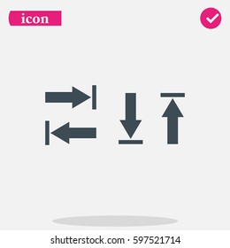 Arrow icon, arrow buttons. Arrows up, down, left and right.
