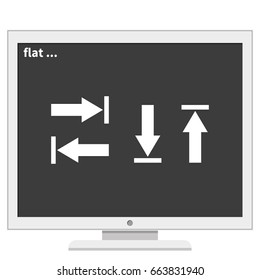 Arrow icon, arrow buttons. Arrows up, down, left and right.