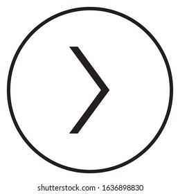 Arrow icon. Can be used for additional posters, movies, videos, photos, advertisements, etc. Editable vector.