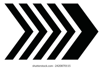 Arrow icon chevron doodle black line graphic design app set, collocetion