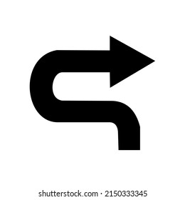 arrow icon. A collection of different arrows. Black vector arrow — vector