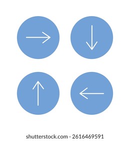 Arrow icon collection. Editable stroke. Vector illustration
