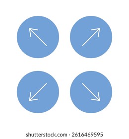 Arrow icon collection. Editable stroke. Vector illustration