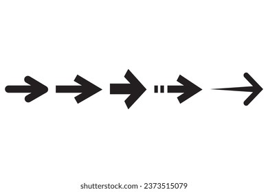  Arrow icon collection. Arrow flat style isolated, stock