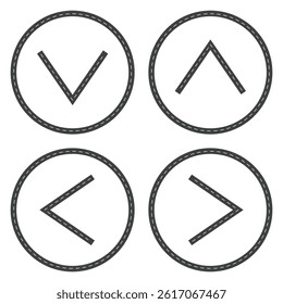Arrow icon collection isolated on white background.