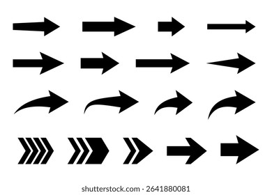 Arrow icon. Collection of pointers. Arrow icons set. 