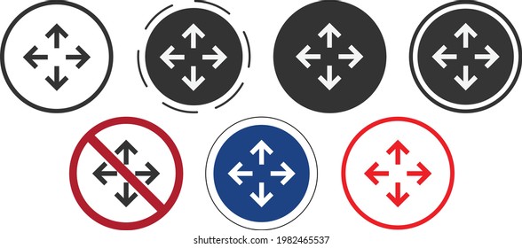Arrow icon collection. Set different arrows or web design. Arrow flat style isolated on white background - stock vector.
