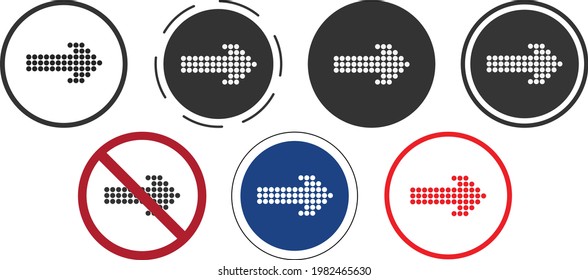 Kollektion von Pfeilsymbol. Legen Sie verschiedene Pfeile oder Webdesign fest. Pfeil-Ebene einzeln auf weißem Hintergrund - Vektorgrafik.
