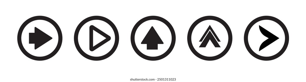 Arrow icon collection. Arrow symbol. arrow element button for infographic web