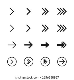 Arrow icon collection. Arrow vector set  design. Cursor. Set of infographic vector arrows.
