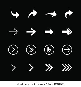 Arrow Icon Collection. Arrow Vector Set  Design. Set Of Info Graphic Vector Arrows.