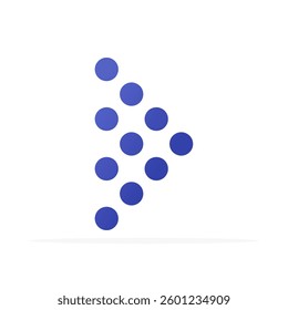 arrow icon, colored flat vector. modern and minimalist design