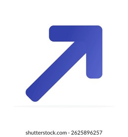 up arrow icon, colored flat vector. modern and minimalist design.