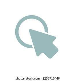 Arrow icon. Computer mouse arrow. Cursor icon. Vector illustration.