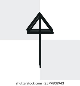 Arrow icon cursor black vector 