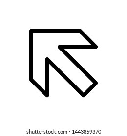 Arrow icon, cursor vector modern simple illustration.