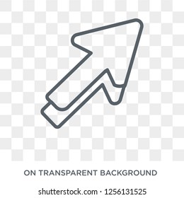 Arrow icon. Arrow design concept from  collection. Simple element vector illustration on transparent background.
