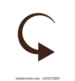 arrow icon design, Direction web forward direction web forward infographic and pointer theme Vector illustration
