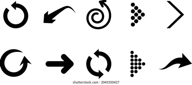 elemento de diseño de icono de flecha y logotipo de farol negro