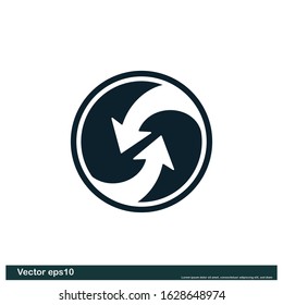 Arrow icon design element company logo template