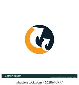 Arrow icon design element company logo template
