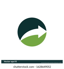 Arrow icon design element company logo template