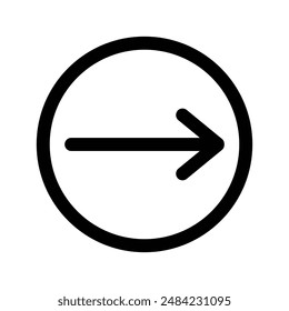 Diseño de icono de flecha en estilo relleno y contorno