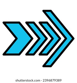 Diseño de icono de flecha, diseño de ilustración