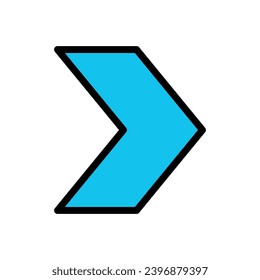 Diseño de icono de flecha, diseño de ilustración