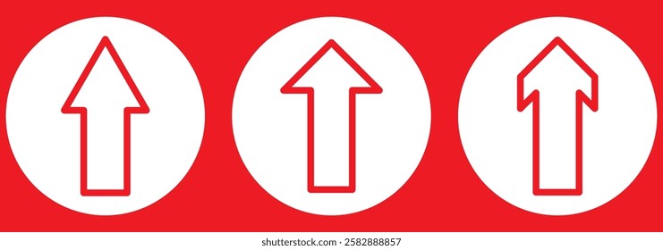 arrow up icon design illustration