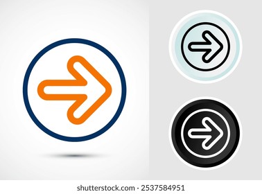 Arrow icon design illustration, Creative arrow for apps and websites