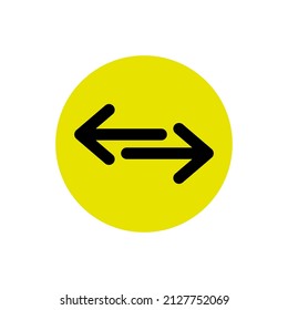 Arrow icon design template vector isolated illustration